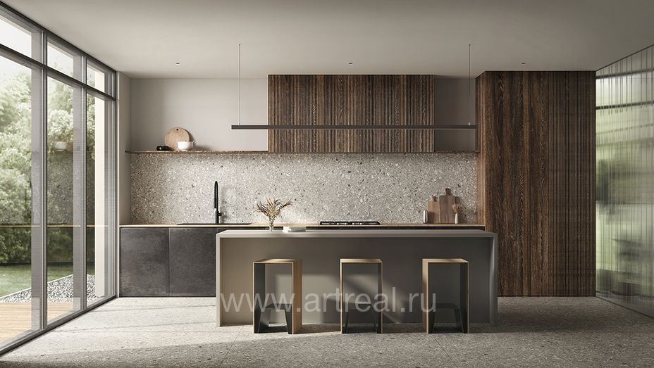 Керамогранит Florina Ceramics Pietragres в интерьере