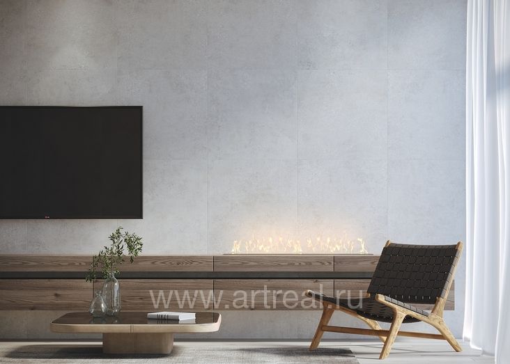 Керамогранит Creto Cemento Sassolino в интерьере