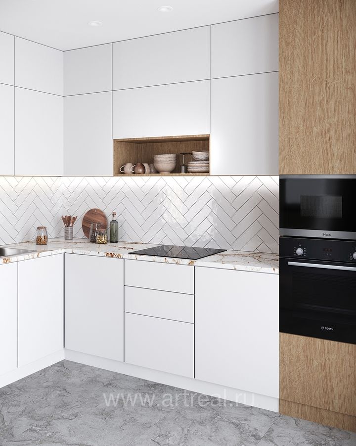 Керамическая плитка Smile Tile Liguria в интерьере