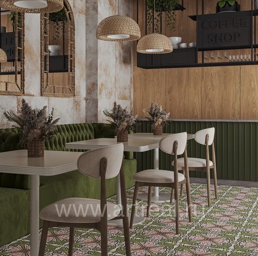 Керамогранит Smile Tile Siena в интерьере