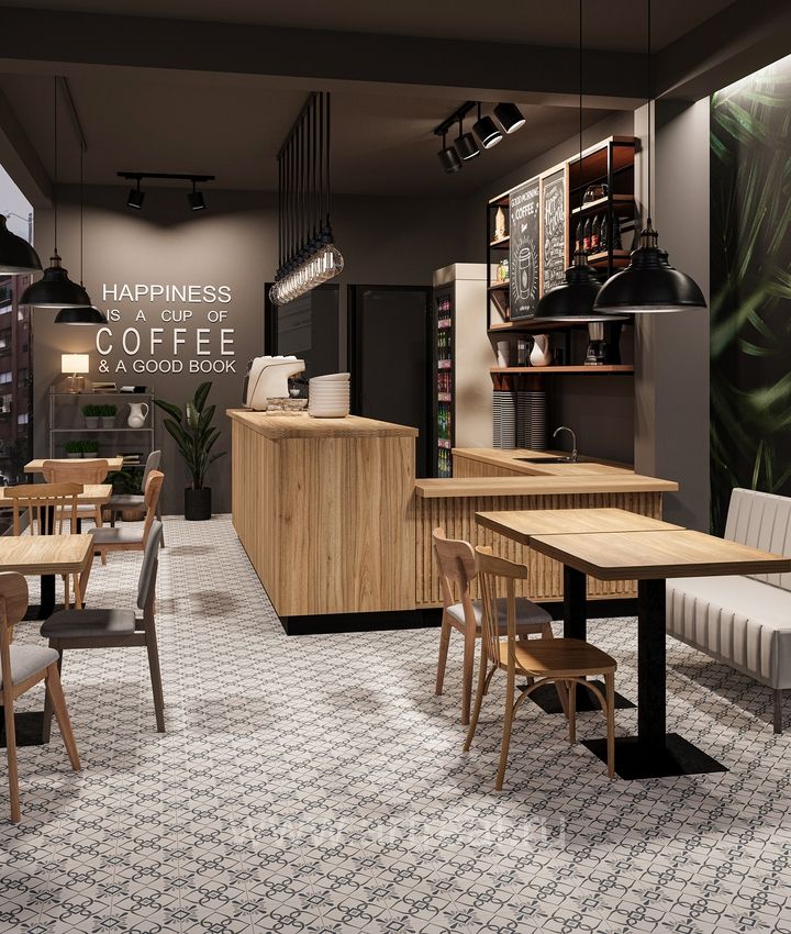 Керамогранит Smile Tile Siena в интерьере