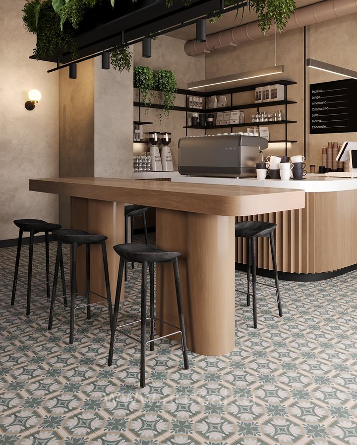 Керамогранит Smile Tile Siena в интерьере