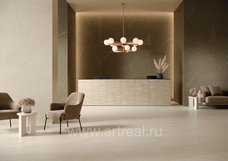 Керамогранит Atlas Concorde Russia Forte dei Marmi Rock в интерьере