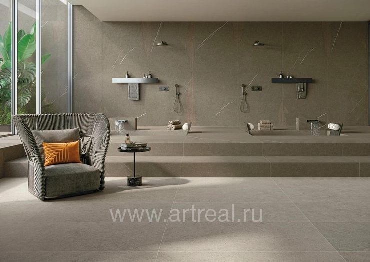 Керамогранит Atlas Concorde Russia Forte dei Marmi Rock в интерьере