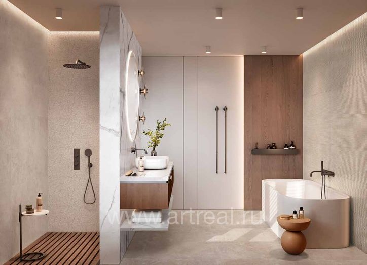 Керамическая плитка Ragno Travertino Wall в интерьере