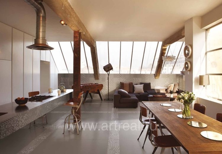 Керамогранит La fabbrica Orchestra в интерьере