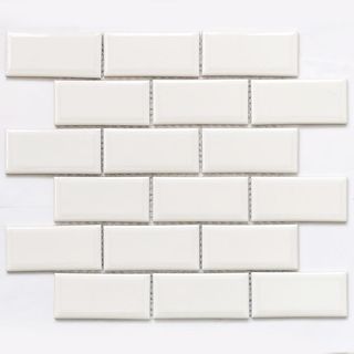 Bonaparte Керамогранитная мозаика Brick White 45×95 29.2*28.7*6