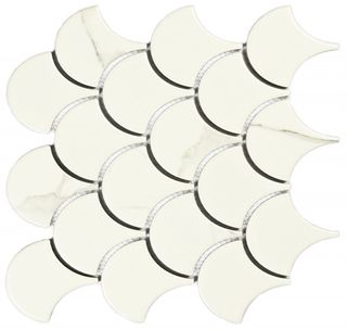 Bonaparte Керамогранитная мозаика Calacatta scale 74.4×70 21.9*25.5*6