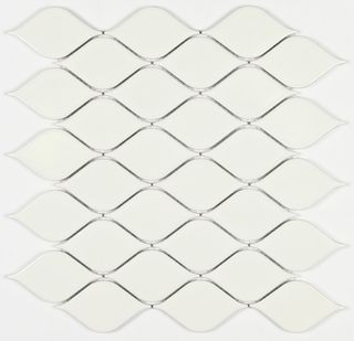 Bonaparte Керамогранитная мозаика Melany White glossy 48×86 26.4*28*6