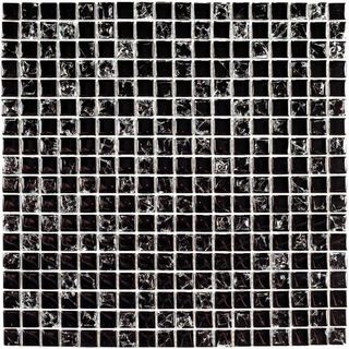 Bonaparte Стеклянная мозаика Strike Black 15x15 30*30*8