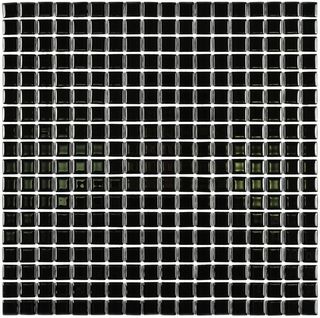 Bonaparte Стеклянная мозаика Super black 15x15 30*30*4