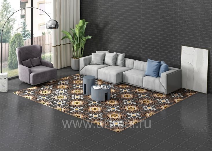 Motto Monotone Керамогранит Motto Monotone в интерьере