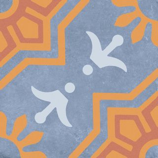 Motto Palmas керамогранит Blue Decor 2 20*20