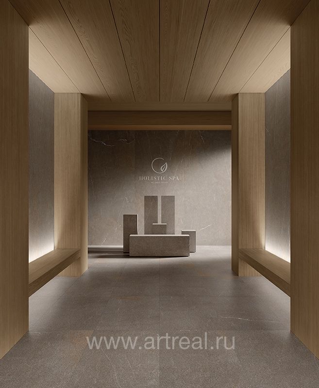 Керамогранит Kronos Piasentina Stone в интерьере