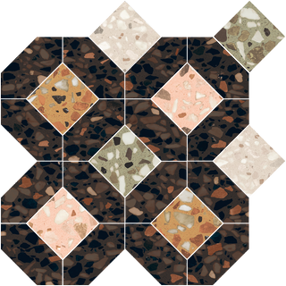 41zero42 Chicco мозаика Mosaic Quadra Dark 33.7*33.7*9