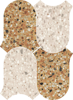 41zero42 Chicco мозаика Mosaic Onda Senape/Greige 27*36.5*9