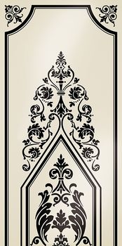 Petracers Ad Personam декор Arabesque Nero 50*100