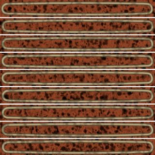 Kerama Marazzi Далия настенная плитка Декор чипсет оранжевый глянцевый 20*20*9.5