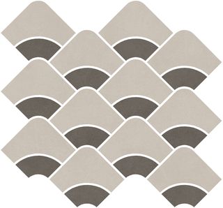 Kerama Marazzi Таделакт настенная плитка Декор наборный бежевый светлый, коричневый матовый 30*28*9