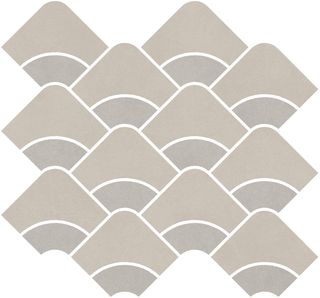 Kerama Marazzi Таделакт настенная плитка Декор наборный бежевый светлый, серый матовый 30*28*9