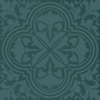 Kerama Marazzi Фес настенная плитка Декор бирюзовый тёмный глянцевый 15*15*6.9