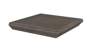 Kerama Marazzi Хадду керамогранит Ступень угловая коричневый матовый 34*34*8