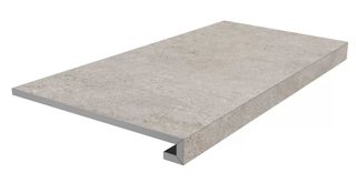 Kerama Marazzi Портленд керамогранит Ступень клееная фронтальная светлый матовый обрезной  33*80*9