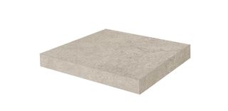 Kerama Marazzi Портленд керамогранит Ступень клееная угловая бежевый светлый матовый обрезной 33*33*9