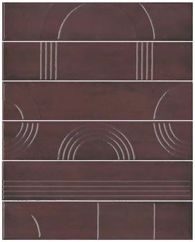 Kerama Marazzi Мажорель панно Панно бордовый глянцевый 36*28.5*10