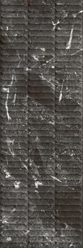 Kerama Marazzi Тубкаль настенная плитка Чёрный глянцевый структура обрезной 30*89.5*10