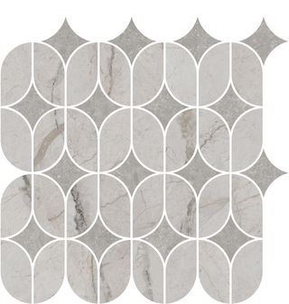 Kerama Marazzi Ифран мозаика Декор наборный серый светлый глянцевый обрезной 30*32.5*9