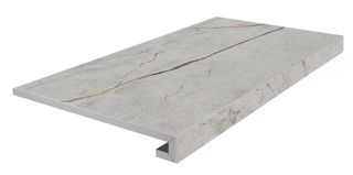 Kerama Marazzi Ифран фронтальная ступень Ступень клееная фронтальная серый светлый матовый обрезной 33*60*9