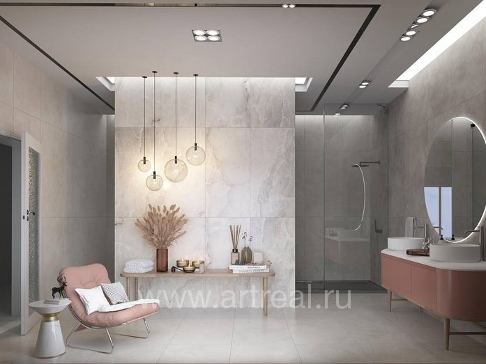 Kerlife Russia Marmora Керамогранит Kerlife Russia Marmora в интерьере