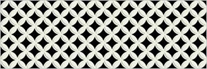 Базовая плитка Deco d'Antan Etoile Noir-Blanc  60*30*1