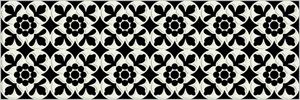 Базовая плитка Deco d'Antan Fleur Noir-Blanc  60*30*1