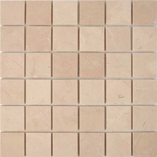 Pixel Mosaic Каменная мозаика мозаика Crema Nova 48x48 30.5*30.5*6