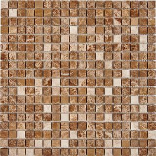 Pixel Mosaic Каменная мозаика мозаика Light Emperador 15x15 30.5*30.5*4