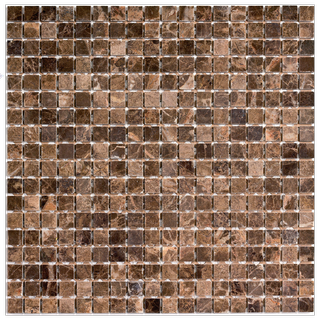 Pixel Mosaic Каменная мозаика мозаика Dark Emperador 15x15 30.5*30.5*4