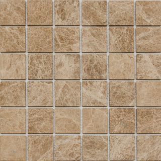 Pixel Mosaic Каменная мозаика мозаика Light Imperador, Deep Brushed 48x48 30.5*30.5*6