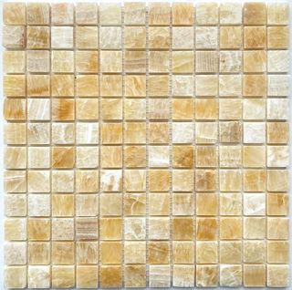 Pixel Mosaic Каменная мозаика мозаика Honey onyx 23x23 30.5*30.5*8