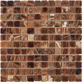 Pixel Mosaic Каменная мозаика мозаика Caramel onyx 23x23 30.5*30.5*8