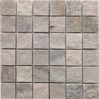 Pixel Mosaic Каменная мозаика мозаика Slate Grey 48x48 30.5*30.5