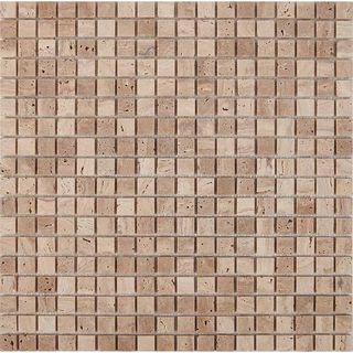 Pixel Mosaic Каменная мозаика мозаика Travertine 15x15 30.5*30.5*4