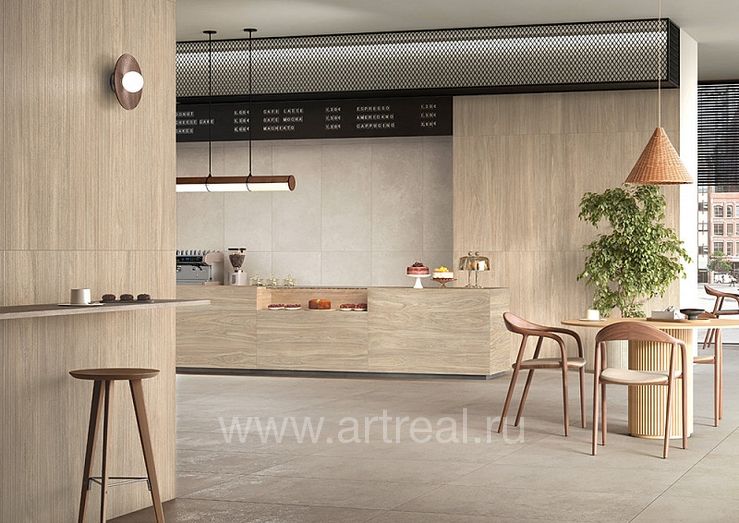 Керамогранит Vitra Russia ArtWood в интерьере