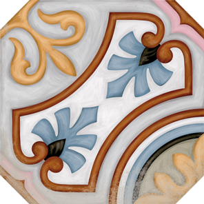 Vives Vodevil декор Octogono Diglas Multicolor 20*20