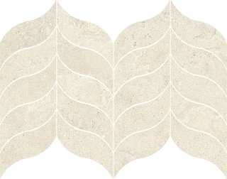 Ragno Stoneplay керамогранит Mosaico Foglia Mayenne Avorio 31*39*8.5