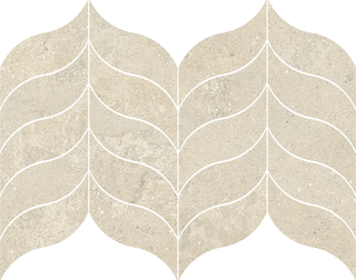 Ragno Stoneplay керамогранит Mosaico Foglia Mayenne Beige 31*39*8.5