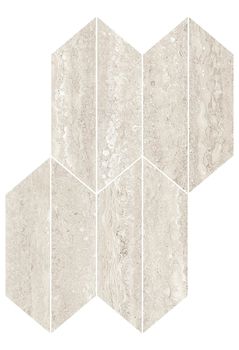 Ragno Realstone Travertino керамогранит Mosaico Losanga Vein Bianco 29.4*40.7*9