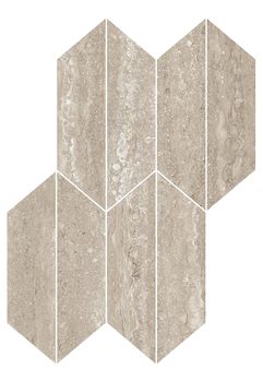 Ragno Realstone Travertino керамогранит Mosaico Losanga Vein Noce 29.4*40.7*9