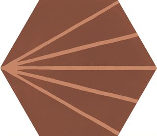 Ragno Stratford керамогранит Red Decoro Tratto 21*18.2*10